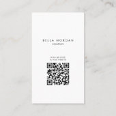 Minimalistischer Beruflicher Lehrer Visitenkarte (Rückseite)