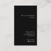 Minimalistischer Beruflicher Lehrer Visitenkarte (Vorderseite)