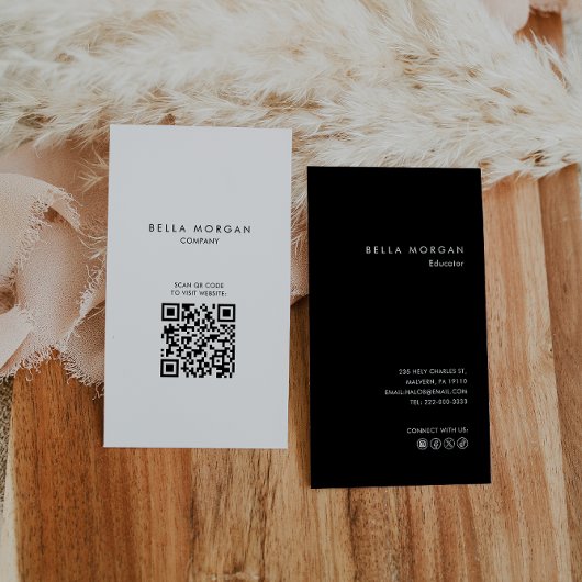 Minimalistischer Beruflicher Lehrer Visitenkarte