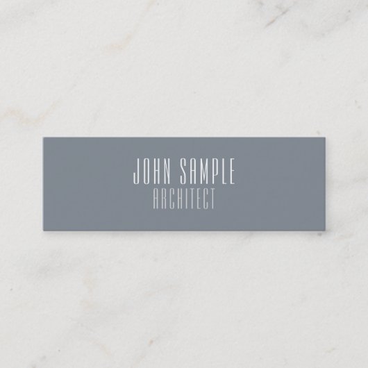 Minimalistischer beruflicher moderner eleganter mini visitenkarte (Vorderseite)