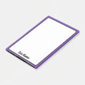 Minimalistischer Beruflicher Name des Königlichen Post-it Klebezettel (angewinkelt)