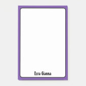 Minimalistischer Beruflicher Name des Königlichen Post-it Klebezettel (Vorderseite)