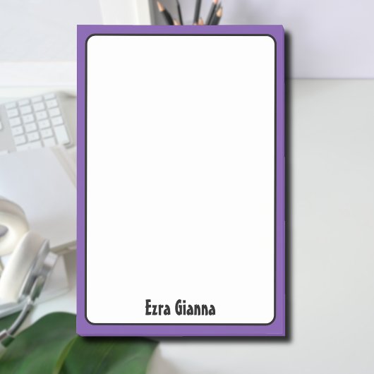 Minimalistischer Beruflicher Name des Königlichen Post-it Klebezettel
