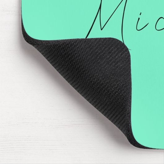 Minimalistischer Beruflicher Name Handschriftlich Mousepad (Ecke)