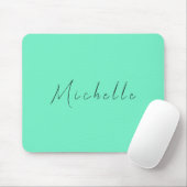 Minimalistischer Beruflicher Name Handschriftlich Mousepad (Mit Mouse)