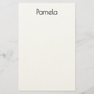 Minimalistischer Beruflicher Name Schwarz/Weiß Briefpapier