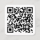Minimalistischer Beruflicher Qr-Code Begleitkarte (Rückseite)