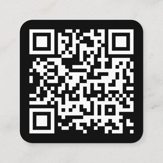 Minimalistischer Beruflicher QR-Code Begleitkarte (Rückseite)