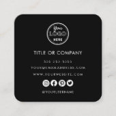 Minimalistischer Beruflicher QR-Code Begleitkarte (Vorderseite)