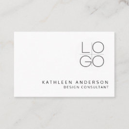 Minimalistischer Beruflicher QR-CODE Visitenkarte