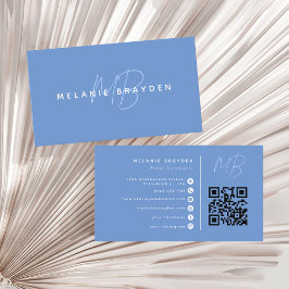 Minimalistischer Beruflicher QR-Code Visitenkarte