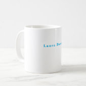 Minimalistischer Beruflicher Schlichter Name Kaffeetasse (Vorderseite Links)