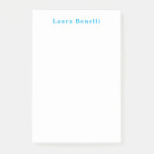 Minimalistischer Beruflicher Schlichter Name Post-it Klebezettel (Vorderseite)