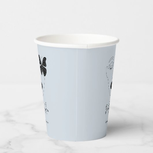 Minimalistischer Beruflicher Schönheitssalon Brand Pappbecher (Rechts)