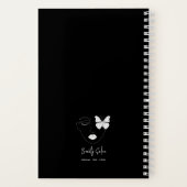 Minimalistischer Beruflicher Schönheitssalon Schwa Notizblock (Rückseite)