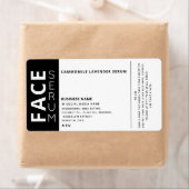 Minimalistischer beruflicher Schwarz-weißer Gesich (Insitu)