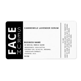 Minimalistischer beruflicher Schwarz-weißer Gesich