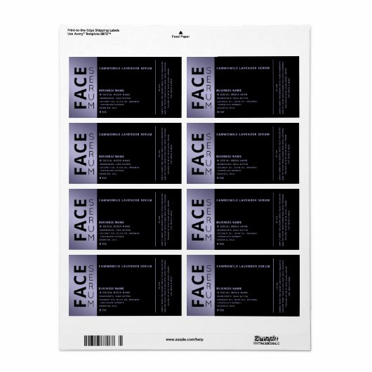 Minimalistischer beruflicher schwarzer Lavendel im (Vorne)