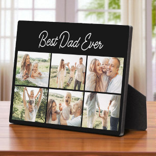 Minimalistischer Best Dad Ever Benutzerdefinierte Fotoplatte