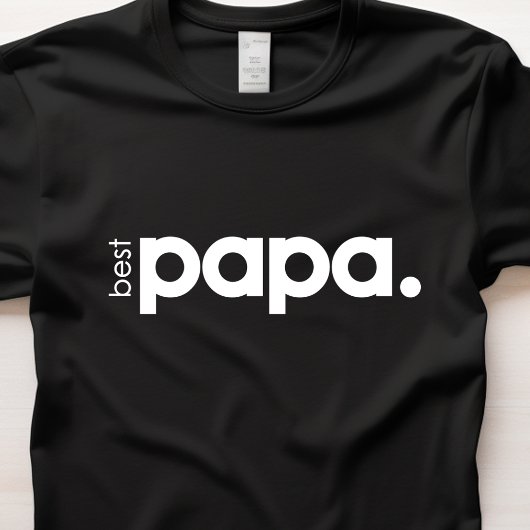 Minimalistischer "Best Papa"-T - Shirt