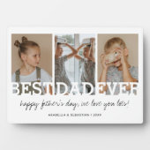 Minimalistischer bester Vater je Foto Fotoplatte (Vorderseite)