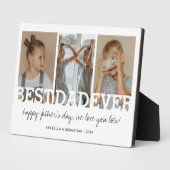 Minimalistischer bester Vater je Foto Fotoplatte (Seite)