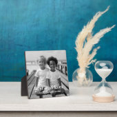 Minimalistischer bester Vater je personalisierte F Fotoplatte (InSitu)