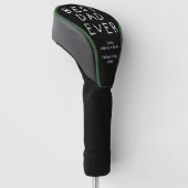 Minimalistischer Bestever Vater Golf Headcover (angewinkelt)