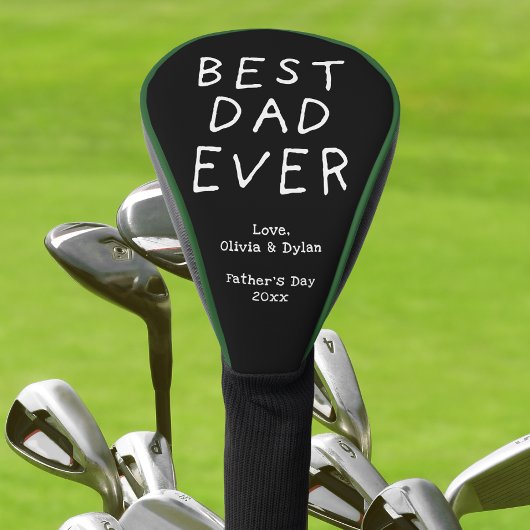 Minimalistischer Bestever Vater Golf Headcover