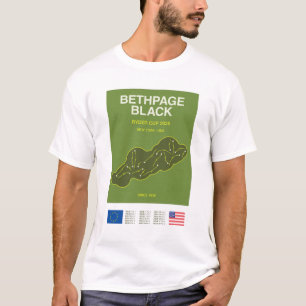 Minimalistischer Bethpage Black Ryder Cup Line Art T-Shirt