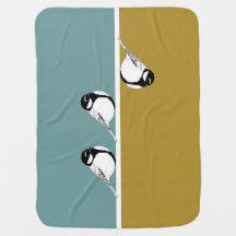 Minimalistischer Bird Design Baby Blanket