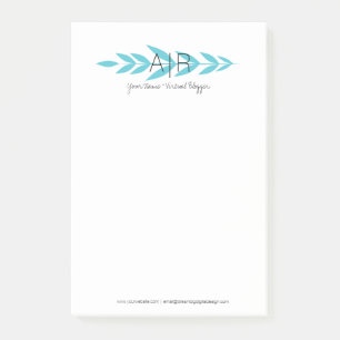 Minimalistischer Bläschen Post-it Klebezettel