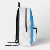 Minimalistischer blau-weißer Rucksack mit individu (Links)