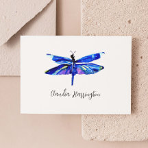 Minimalistischer Blaue Libelle Elegante Natur Insp