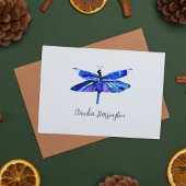 Minimalistischer Blaue Libelle Elegante Natur Insp