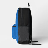 Minimalistischer blauer geometrischer benutzerdefi bedruckter rucksack (Rechts)