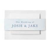 Minimalistischer Blauer Himmel Elegante Serifen Einladungsbanderole (Vorderseite Beispiel)