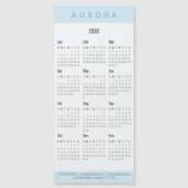 Minimalistischer blauer Magnetkalender mit zwei To Magnetkarte (Vorderseite)