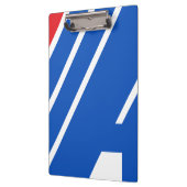 Minimalistischer blauer und roter geometrischer St Klemmbrett (Links)