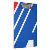 Minimalistischer blauer und roter geometrischer St Klemmbrett (Rechts)