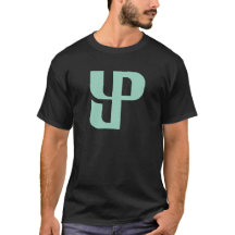 Minimalistischer blauer YP-Brief