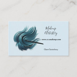 Minimalistischer Blauschattiger Lidschatten  Visitenkarte