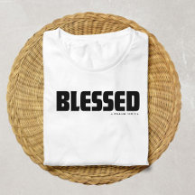 Minimalistischer BLESSED Psalm 119:1 Christlicher