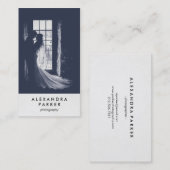 Minimalistischer Blick-vertikales Foto für Visitenkarte (Vorne/Hinten)