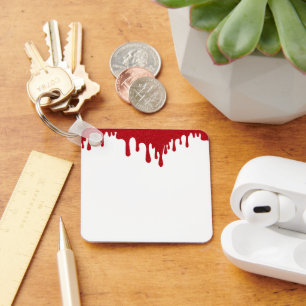 Minimalistischer Blood-Drip-Schlüsselanhänger – an Schlüsselanhänger