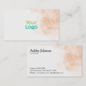 Minimalistischer Blumendesigner Visitenkarte (Vorne/Hinten)