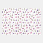 Minimalistischer Blumengarten Themenabend Gefallen Geschenkpapier Set (Vorderseite 3)