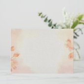 Minimalistischer Blumenhintergrund Einladung (Stehend Vorderseite)