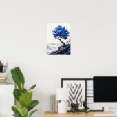 Minimalistischer Blumenposter Poster (Heimbüro)