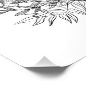 Minimalistischer Blumenstrauß Fotodruck (Ecke)